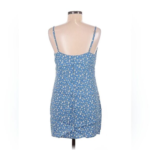 Reformation Marlowe Floral Mini Dress In Blue Marie Medium - Picture 2 of 4